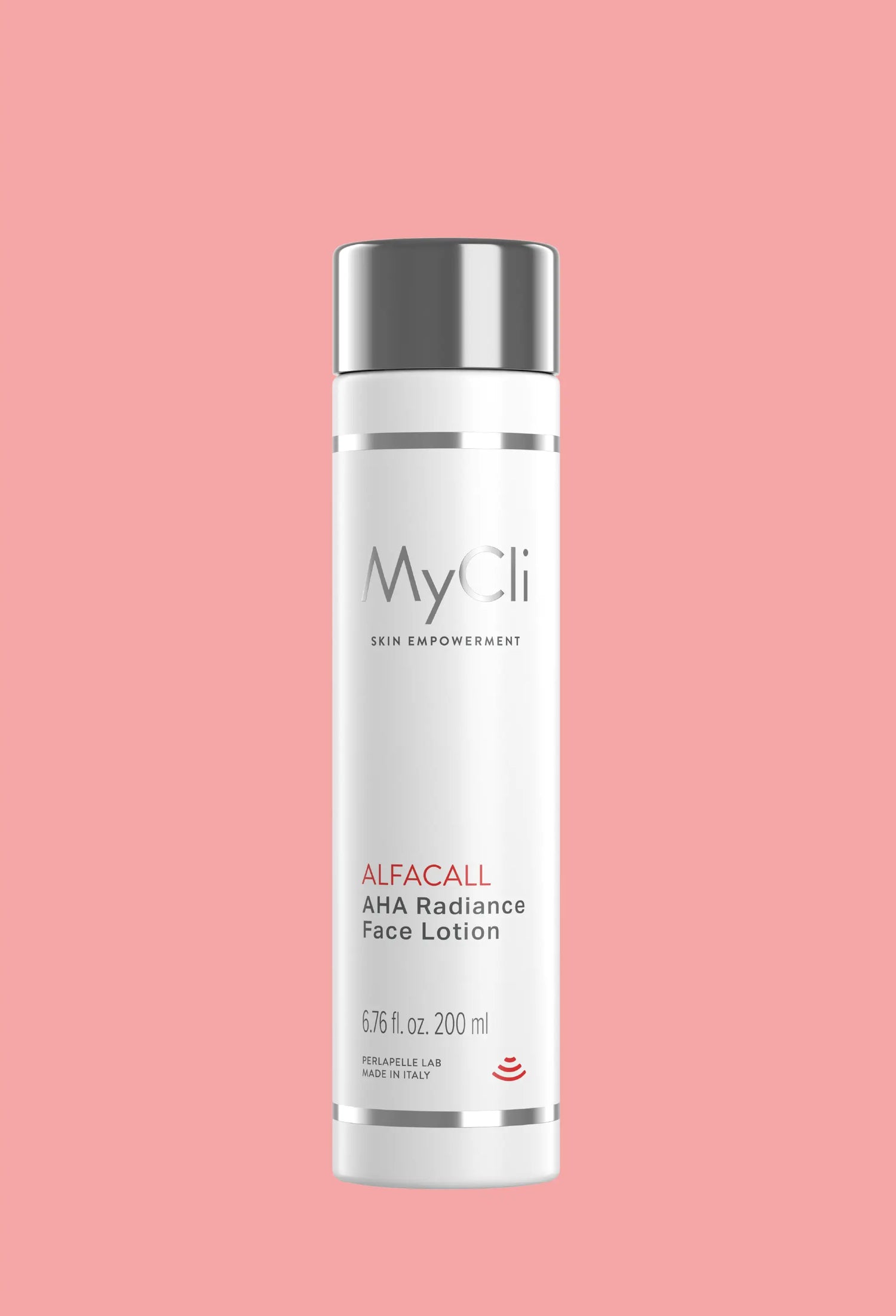 Alfacall facial lotion with AHA to exfoliate, nourish, and enhance skin radiance